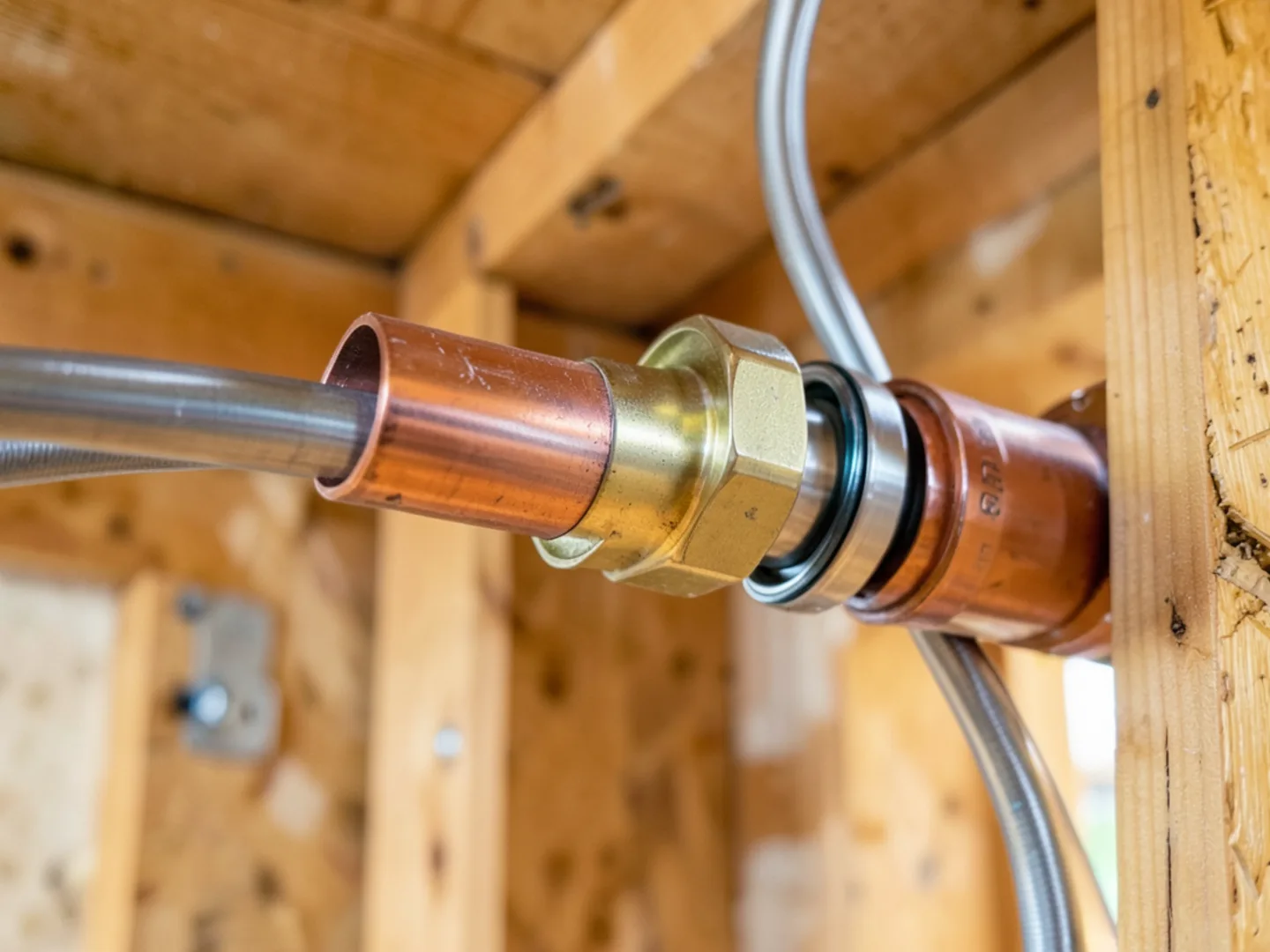 Transition fitting copper pex pipe - Plumbing Services Upland CA