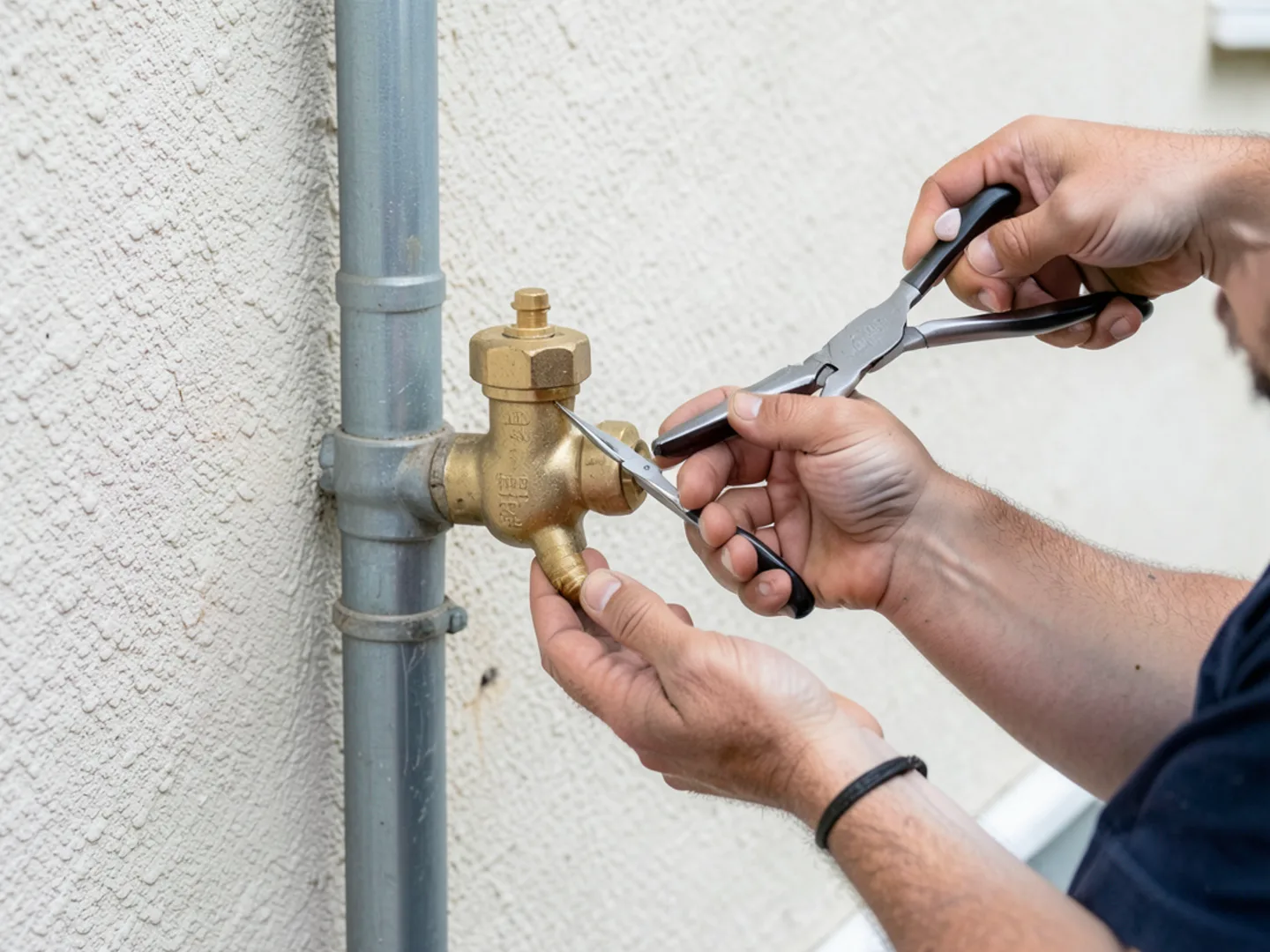 Testing residential main shutoff valve - Plumbing Services Upland CA