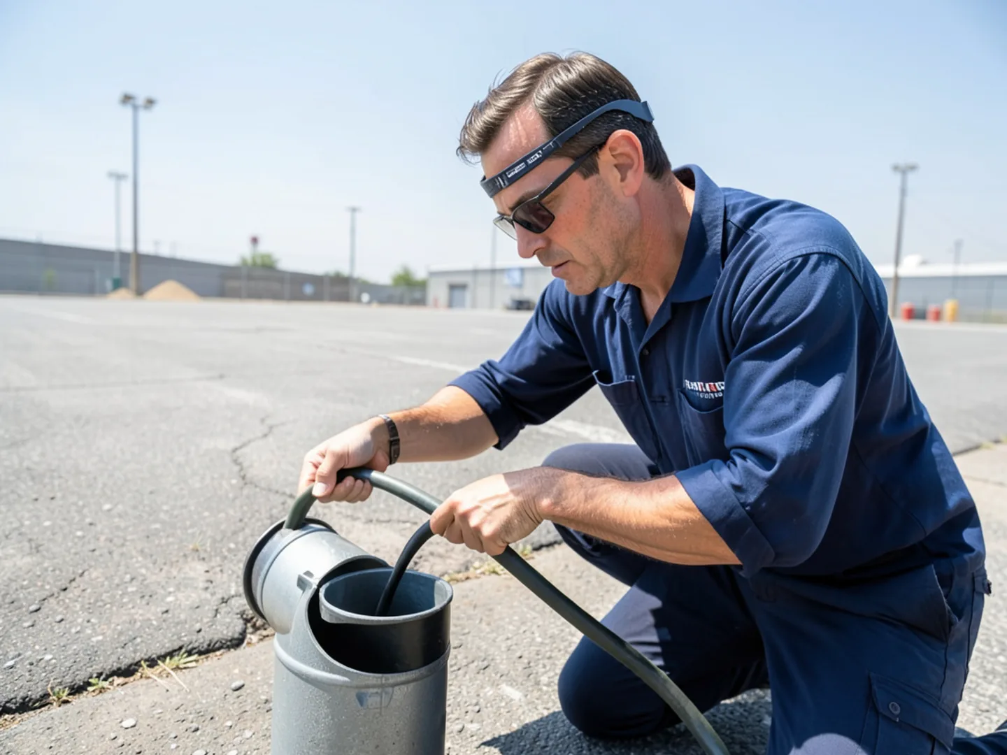 Clearing grease blockage in sewer lateral - Plumbing Services Upland CA