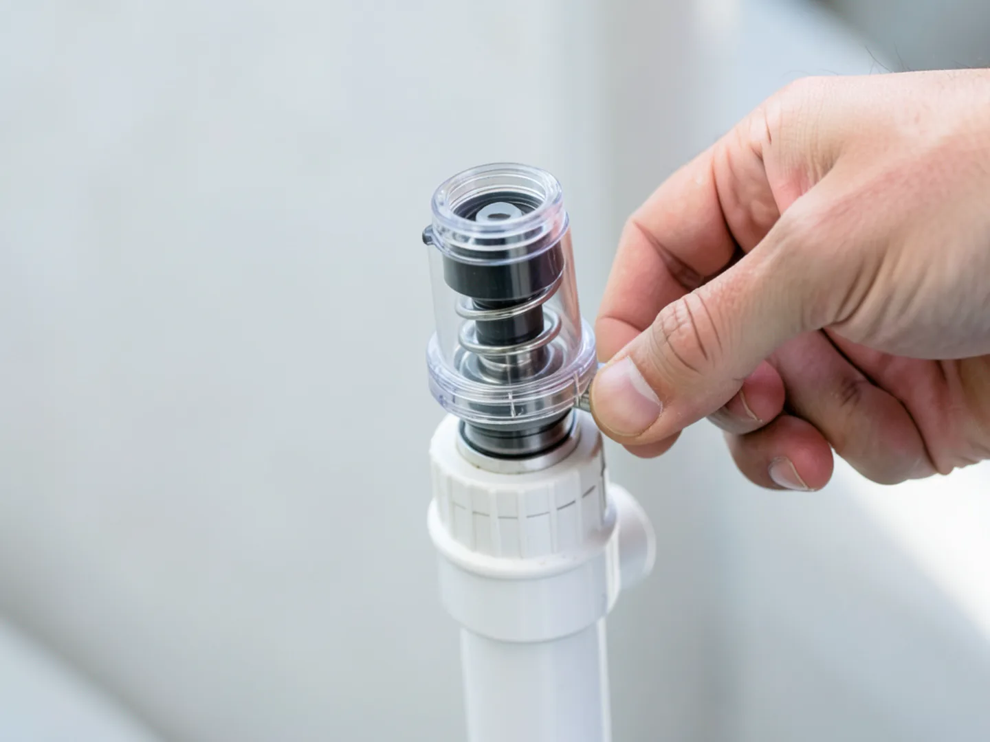 Installing check valve on discharge pipe - Plumbing Services Upland CA